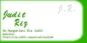 judit riz business card